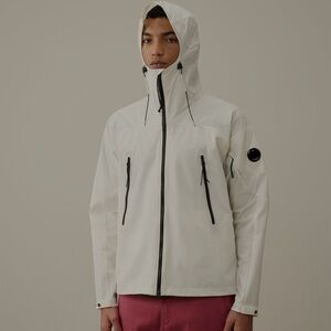 Calvin Klein Men's White Hooded Jacket
